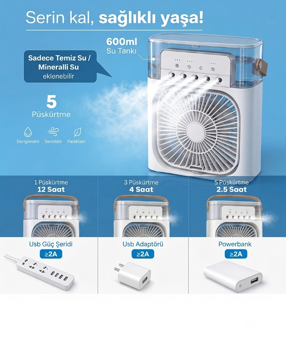 ArcticBreeze Taşınabilir Mini Klima